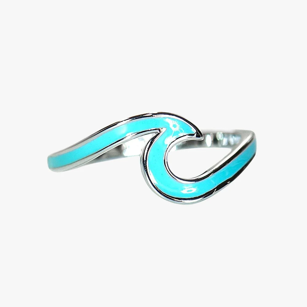 Pura Vida Enameled Wave Ring