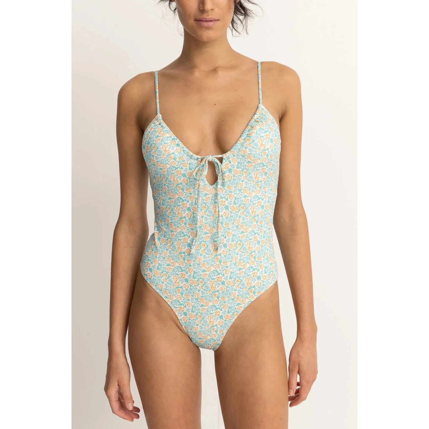 Rhythm Sunburst Floral Tie Front One Piece