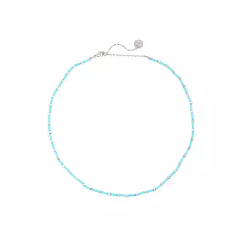 Pura 'Tube Bead Silver Choker'