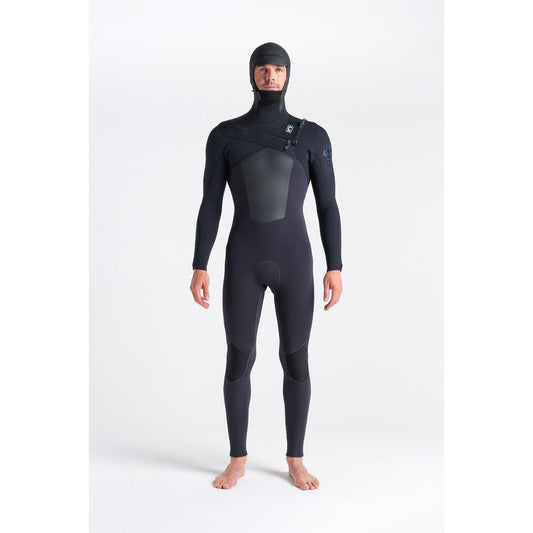 C Skins ReWired 5:4mm Mens Hooded Chest Zip Wetsuit